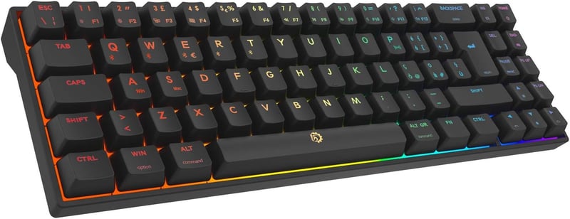 DREVO Calibur V2 Pro Bluetooth 5.1 Wireless RGB Mechanikus Gaming Billentyűzet 72 Gomb