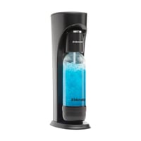 DrinkMate prístroj na sýtenie akéhokoľvek nápoja – čierny matný, bez CO2 patróny, s 1L fľašou, manuálny výrobník sódy 1