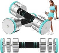 Dripex állítható acél súlyzó szett habszivacs fogantyúval - 5 kg × 2 db 1