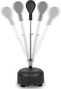 Dripex Állítható talpas ütőlabda gyorsasági speed ball fekete box reflex tréning felnőtteknek és gyerekeknek otthonra és terembe 1