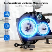 Dripex Mágneses Evezőgép 16 Fokozatú Ellenállással és LCD Kijelzővel 2