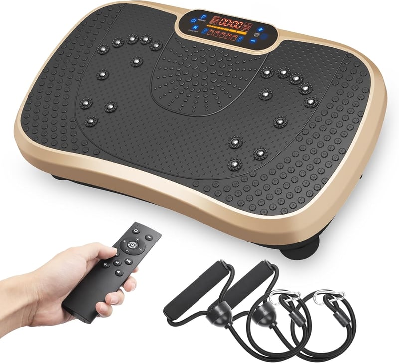 Dripex Vibrációs Tréning Platform 99 Szinttel, Bluetooth Hangszoróval
