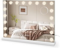 Dripex Világító Sminkespegel 80x60cm, 18 LED, 3 Fénymód, Érintésvezérlés, 5x Nagyítás 1