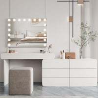 Dripex Világító Sminkespegel 80x60cm, 18 LED, 3 Fénymód, Érintésvezérlés, 5x Nagyítás 3