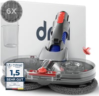 Dripl Mopovací nadstavec pre vysávače Dyson V7/V8/V10/V11/V15/Gen5, elektrický mop na podlahy, s odnímateľnou nádržkou na vodu, 6 umývateľnými mopmi a 1 nabíjačkou 1