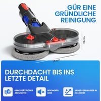 Dripl Mopovací nadstavec pre vysávače Dyson V7/V8/V10/V11/V15/Gen5, elektrický mop na podlahy, s odnímateľnou nádržkou na vodu, 6 umývateľnými mopmi a 1 nabíjačkou 7