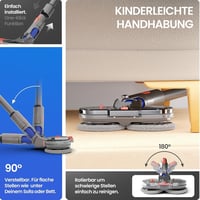 Dripl Mopovací nadstavec pre vysávače Dyson V7/V8/V10/V11/V15/Gen5, elektrický mop na podlahy, s odnímateľnou nádržkou na vodu, 6 umývateľnými mopmi a 1 nabíjačkou 6