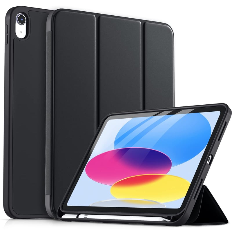 Obal na iPad drivego (A16) 11. generácia 11 palcov 2025 / iPad 10. generácia 10,9 palcov 2022 – Ochranné puzdro čiernej farby