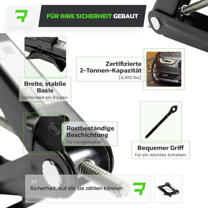 DriveUpTools 2 tonna hidraulikus autóemelő, 395 mm emelési magasság, vízálló táskával