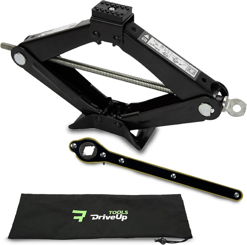 DriveUpTools 2 tonna hidraulikus autóemelő, 395 mm emelési magasság, vízálló táskával