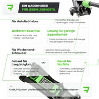 DriveUpTools hidraulikus emelő 2.5T 85-350mm emeléssel 2500kg terhelhetőség 8