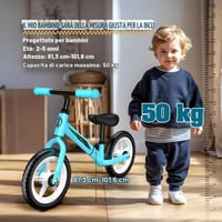 Detské odrážadlo Dromlag pre deti od 2 do 5 rokov, LED kolesá, nastaviteľné sedadlo a riadidlá, protišmyková guma, nosnosť 50 kg, modré 6
