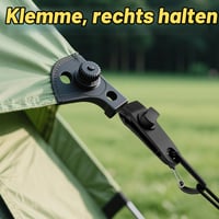 Dromzen štipaljke za ceradu, 36 komada, crne, set stezaljki za zatezanje šatora i cerada 5