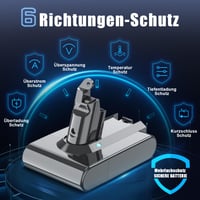 Acumulator de schimb Drrivotk 21.6V pentru aspirator Dyson V6 - Baterie de schimb V6 îmbunătățită 4