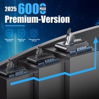 Acumulator de schimb Drrivotk 21.6V pentru aspirator Dyson V6 - Baterie de schimb V6 îmbunătățită 7
