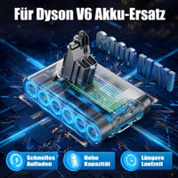 Acumulator de schimb Drrivotk 21.6V pentru aspirator Dyson V6 - Baterie de schimb V6 îmbunătățită 2