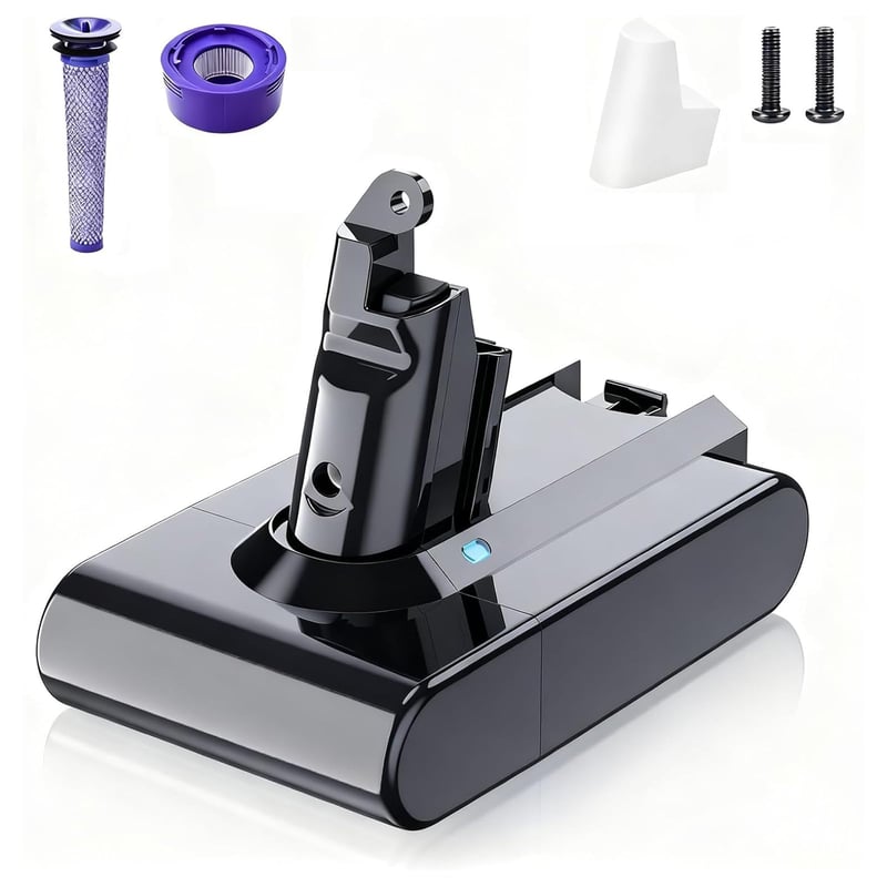 Acumulator de schimb Drrivotk 21.6V pentru aspirator Dyson V6 - Baterie de schimb V6 îmbunătățită