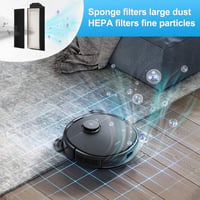 DrRobor Kiegészítő Készlet Ecovacs Deebot X1 Omni Robotporszívóhoz - Porzsák, Kefe, HEPA Szűrő, Oldalkefe és Felmosópárna Szett 5