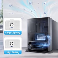 DrRobor Kiegészítő Készlet Ecovacs Deebot X1 Omni Robotporszívóhoz - Porzsák, Kefe, HEPA Szűrő, Oldalkefe és Felmosópárna Szett 4