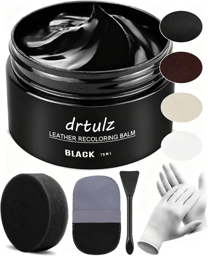 drtulz Bőr Javító Szett Fekete 75ml - Kanapé, Autó, Cipő Felújítás