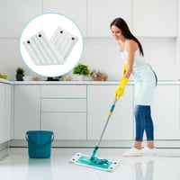 Drufoful set od 2 zamjenske navlake za mop Leifheit Clean Twist M Micro Duo, krpa od mikrovlakana 33x15 cm za temeljito čišćenje 6