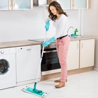 Drufoful set od 2 zamjenske navlake za mop Leifheit Clean Twist M Micro Duo, krpa od mikrovlakana 33x15 cm za temeljito čišćenje 7
