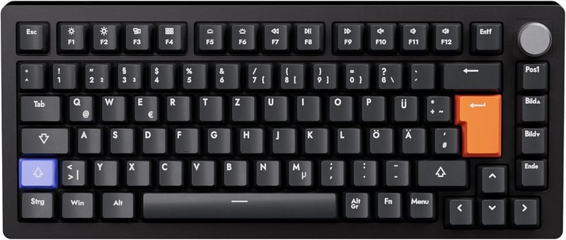DrunkDeer A75 Mechanikus Gaming Billentyűzet Mágneses Kapcsolóval RGB 75% TKL ISO DE Fekete