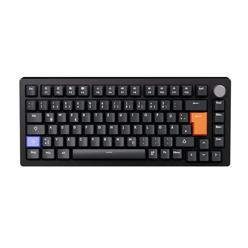 Mehanička gaming tipkovnica DrunkDeer A75, magnetski prekidači, 75% TKL RGB, ISO DE - crna