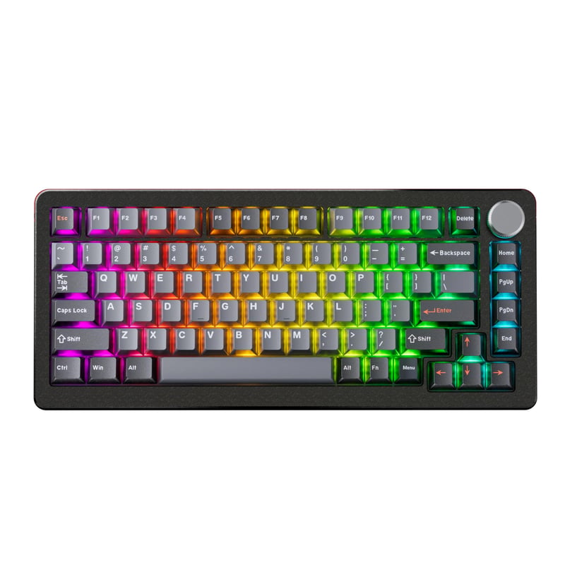 DrunkDeer A75 Pro mehanička gaming tipkovnica, 75% TKL, 82 tipke, RGB - crna