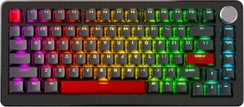 DrunkDeer A75 Pro Mechanikus Gaming Billentyűzet 75% Rapid Trigger Csendes Mágneses Kapcsoló RGB Világítás PBT Keycap