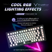 Mechanická herná klávesnica DrunkDeer A75 TKL, magnetické spínače, 82 kláves, RGB, USB, rýchly trigger (Rapid Trigger), s otočným ovládačom, sivá 2
