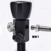 Adaptér plniacej stanice ventilu DRYHTEN DIN 4500 psi / 300 bar s 50 cm hadicou, dvojitým manometrom, pre potápačské fľaše, paintball, PCP, airsoft, HPA fľaše M18x1.5 4