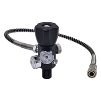 Adaptér plniacej stanice ventilu DRYHTEN DIN 4500 psi / 300 bar s 50 cm hadicou, dvojitým manometrom, pre potápačské fľaše, paintball, PCP, airsoft, HPA fľaše M18x1.5 1