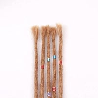 Dsoar 100% valódi hajból készült dreadlock extension 50cm világosbarna 3