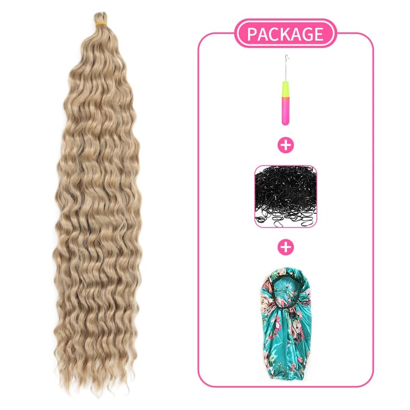 Dsoar 22 Inch Deep Twist Crochet Hajfonás 3 Csomag - Ocean Wave Göndör Szintetikus Hajhosszabbítás Nőknek