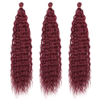 Dsoar 22 Inch Deep Twist Crochet Hajfonás 3 Csomag Ocean Wave Szintetikus Hajhosszabbítás 2