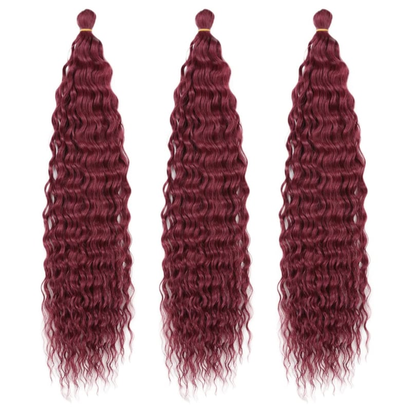 Dsoar 22 Inch Deep Twist Crochet Hajfonás 3 Csomag Ocean Wave Szintetikus Hajhosszabbítás