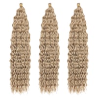 Dsoar 22 Inch Deep Twist Crochet Hajfonás 3 Csomag - Ocean Wave Göndör Szintetikus Hajhosszabbítás Nőknek 2