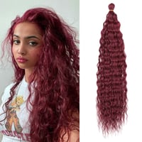 Dsoar 22 Inch Deep Twist Crochet Hajfonás 3 Csomag Ocean Wave Szintetikus Hajhosszabbítás 1