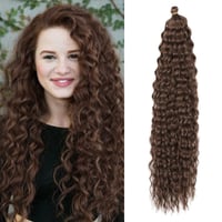 Dsoar 22 Inch Deep Twist Crochet Hajfonás 3 Csomag Ocean Wave Szintetikus Hajhosszabbítás Nőknek 1