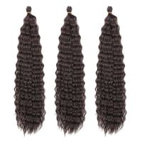 Dsoar 26" Deep Twist Crochet Haj 3 csomag - Ocean Wave Göndör Szintetikus Hajhosszabbítás 3