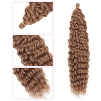 Dsoar 26" Deep Twist Crochet Haj 3 csomag - Ocean Wave Göndör Szintetikus Hajhosszabbítás 3