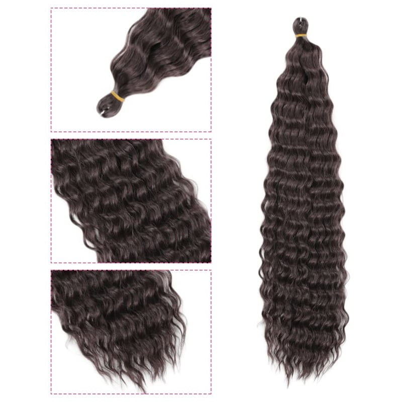 Dsoar 26" Deep Twist Crochet Haj 3 csomag - Ocean Wave Göndör Szintetikus Hajhosszabbítás