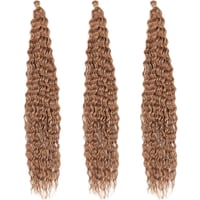 Dsoar 30 Inch Deep Twist Crochet Haj 3 csomag Ocean Wave Göndör Szintetikus Hajhosszabbítás Nőknek 2