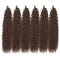 Dsoar Deep Twist Szintetikus Hullám Fonott Haj 22 Inch 6 Csomag Ombre 5