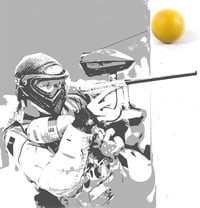 Gumové guličky Dsoar na paintball, kaliber .68, opakovane použiteľné mäkké paintballové guličky na tréning a cvičenie, 120 ks, žlté 3