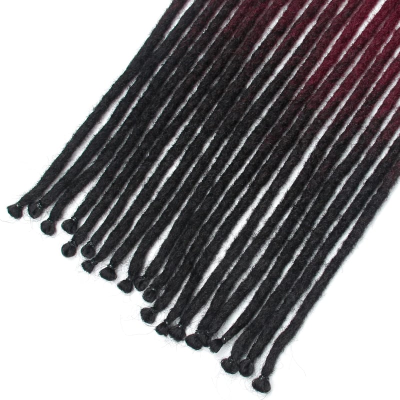 Dsoar Szintetikus Dreadlock Extensions 60cm Kézműves Haj Hosszú Fonott Fonat