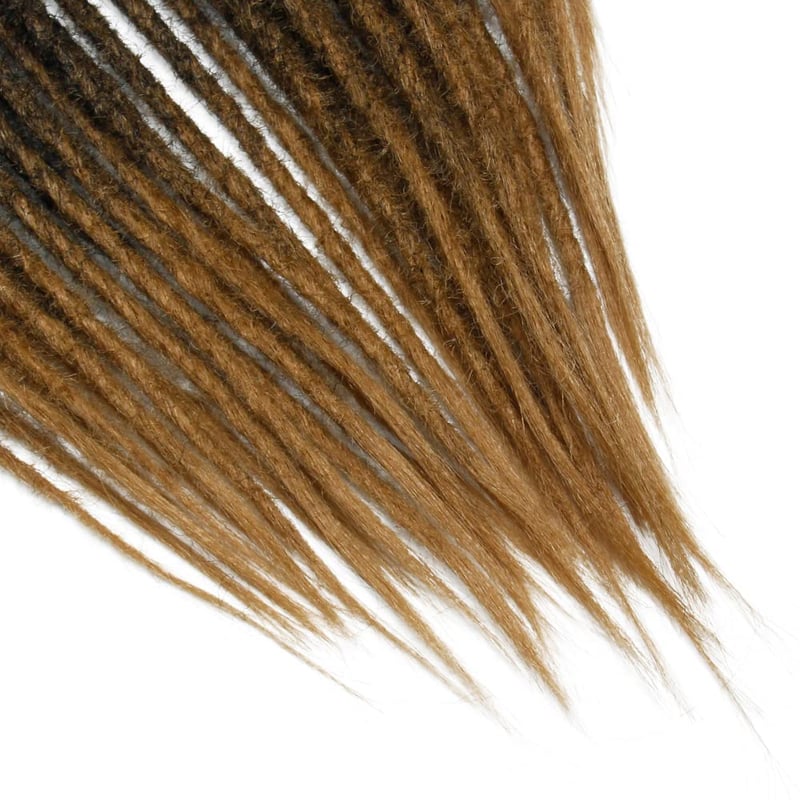 Dsoar Vékony Szintetikus Dreadlock Hajhosszabbítás 50cm 10 Szál Horgolt Fonás