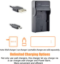 DSTE 2db Li-ion Akkumulátor + Micro USB Töltő Canon EOS R5 R6 5C XC10 XC15 LP-E6N 6