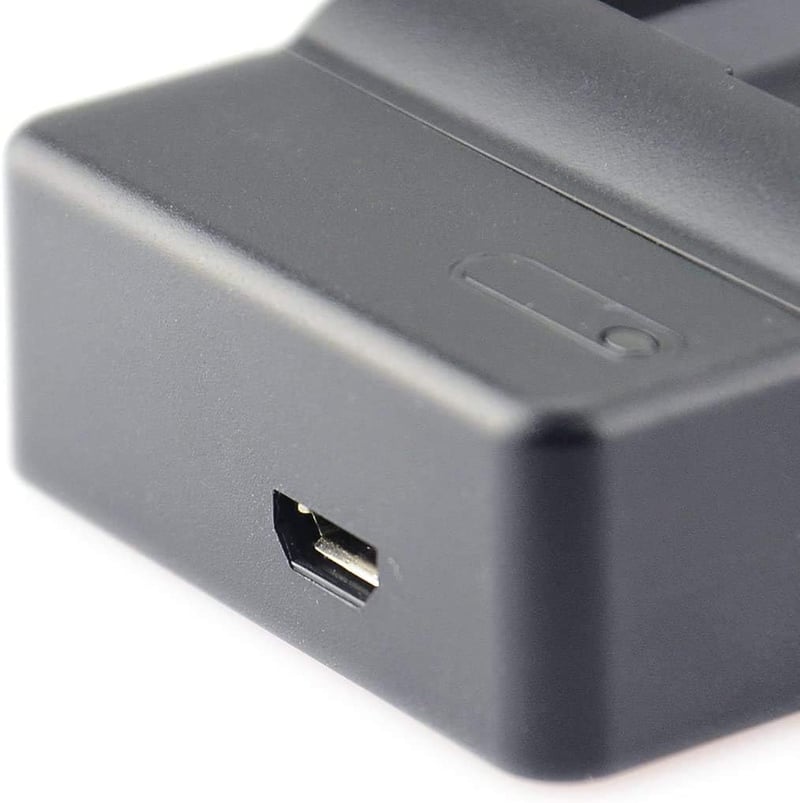 DSTE 2db Li-ion Akkumulátor + Micro USB Töltő Canon EOS R5 R6 5C XC10 XC15 LP-E6N